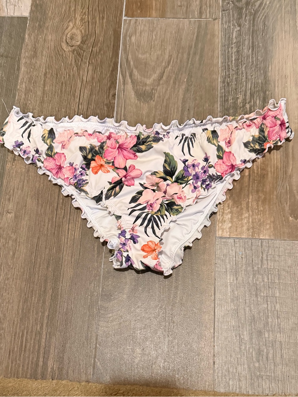 Shade & Shore Floral Bikini Bottoms/Size Large